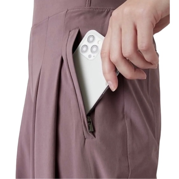 Athleta Brooklyn Heights Wide Leg Pant Damask Mauve 18 - Picture 4 of 10